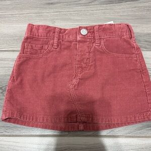 Old Navy Girls Corduroy Skirt in Rose Red
